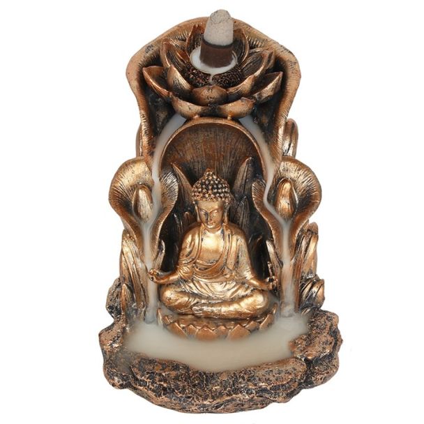 Bronze Buddha Backflow Incense Burner 