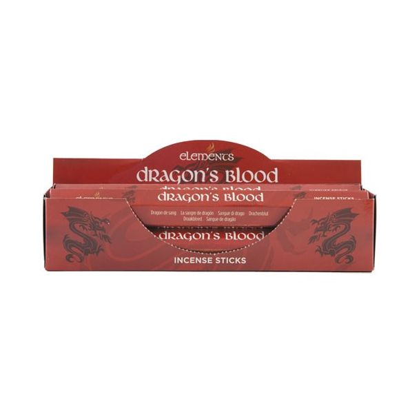 Set of 6 Packets of Elements Dragon's Blood Incense Sticks