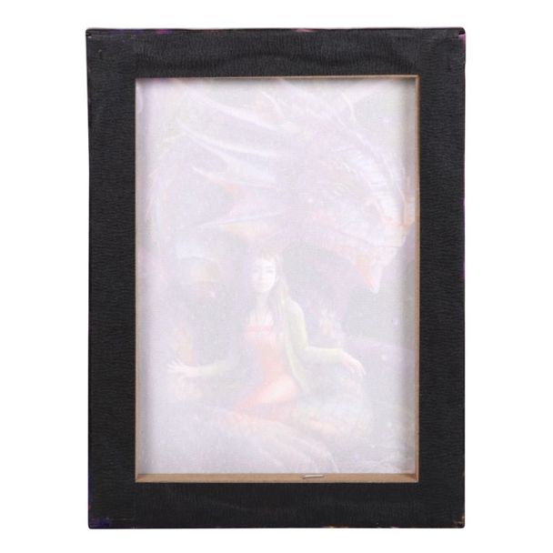 19x25cm Spirit Dragon Canvas Plaque by Anne Stokes