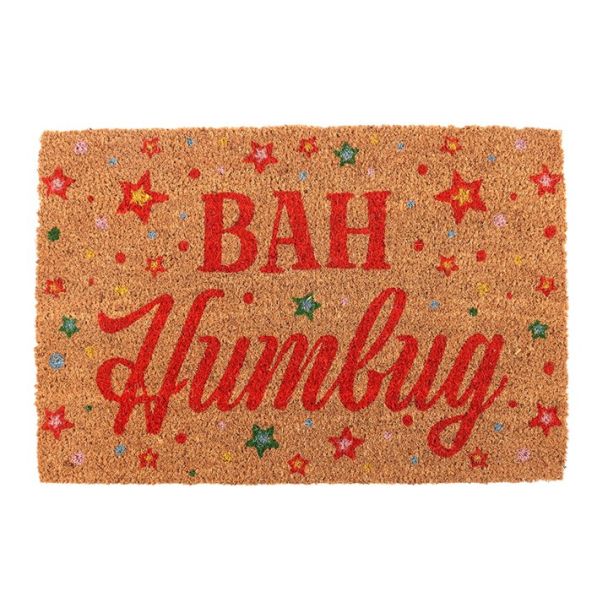 Natural Bah Humbug Christmas Doormat