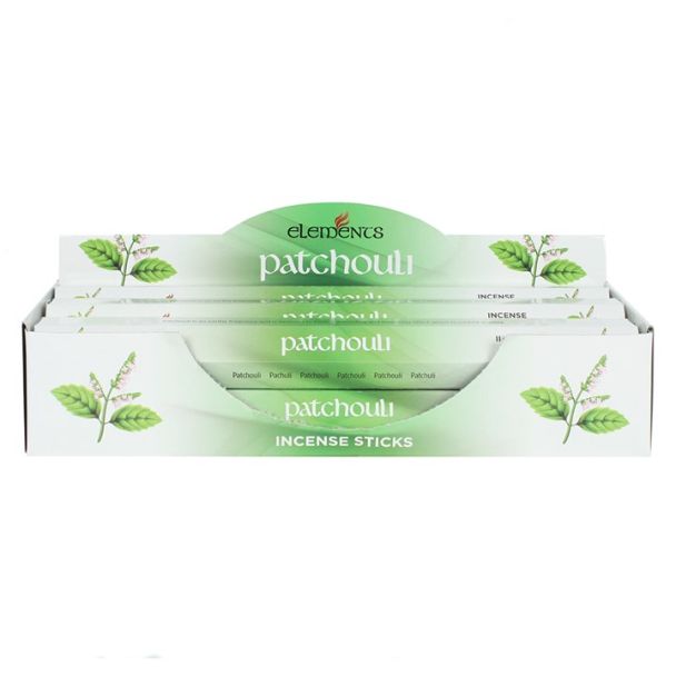 Set of 6 Packets of Elements Patchouli Incense Sticks 