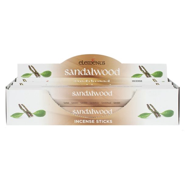 Set of 6 Packets of Elements Sandalwood Incense Sticks 