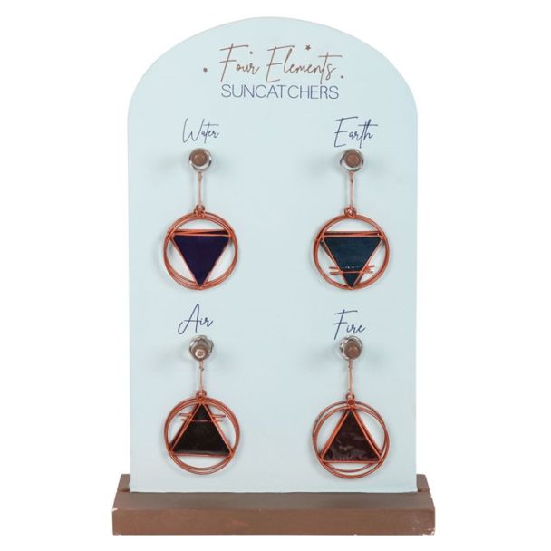 Set of 24 Four Elements Suncatchers on Display