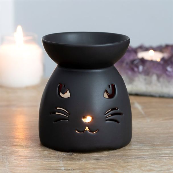 Black Cat Cut Out Oil Burner and Wax Warmer