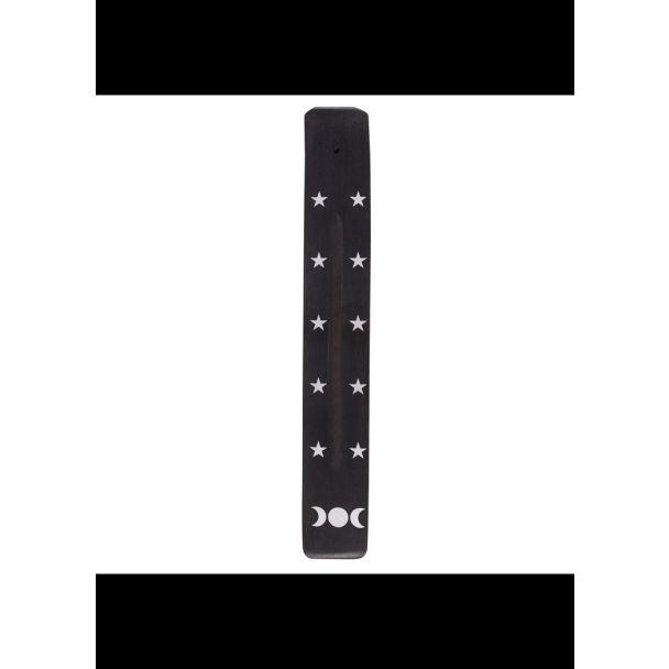 Triple Moon Wooden Incense Ash Catcher