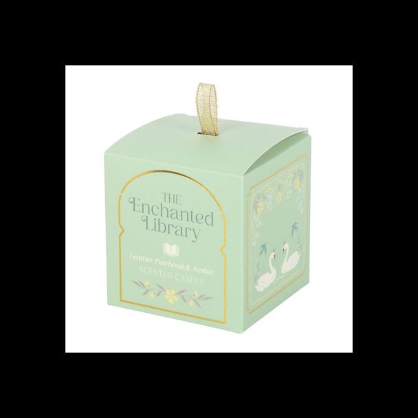 The Enchanted Library Leather, Patchouli & Amber Candle