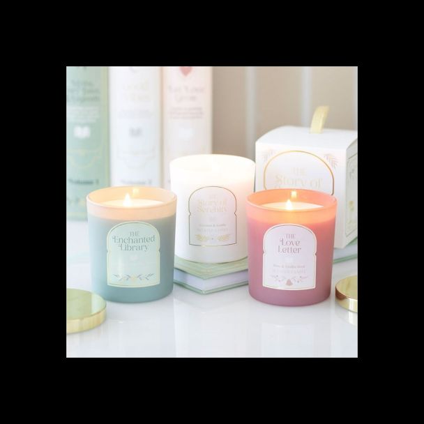 The Enchanted Library Leather, Patchouli & Amber Candle