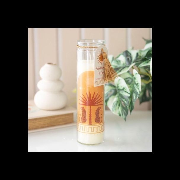 Leopard Palm Sandalwood & Oud Tube Candle