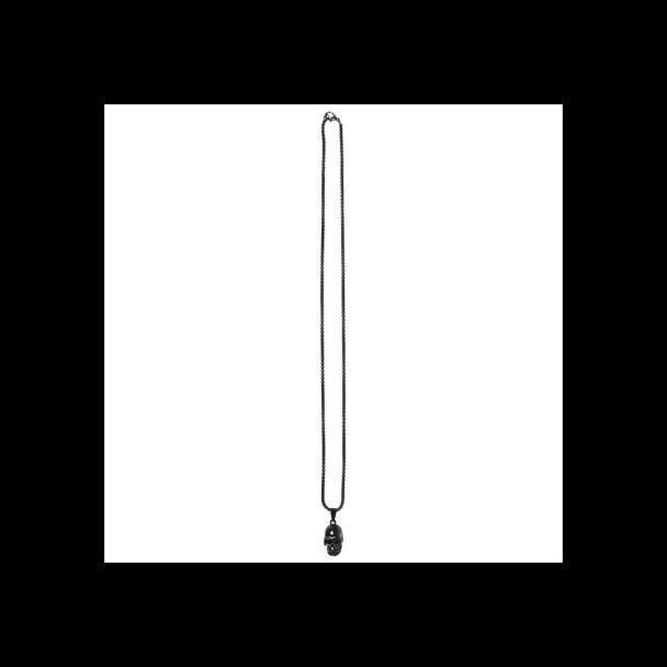 Black Stainless Steel Skull Necklace