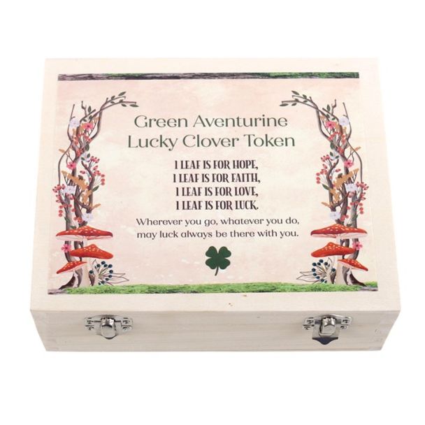 Set of 24 Lucky Clover Sentiment Stones
