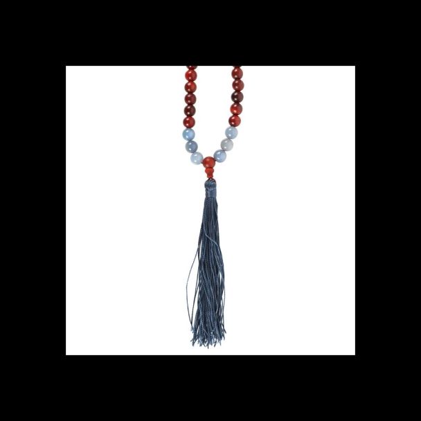 Communication Rosewood & Sodalite Mallah Necklace