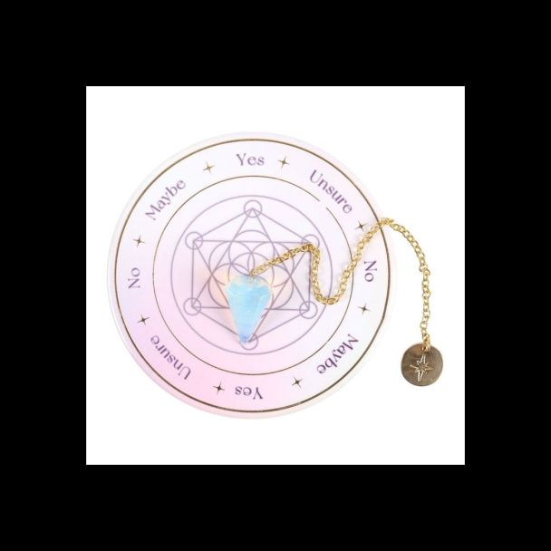 Opalite Pendulum Divination Kit