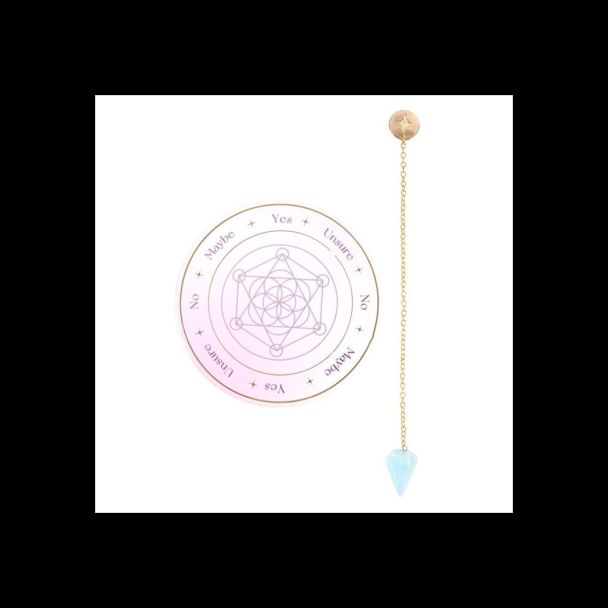 Opalite Pendulum Divination Kit