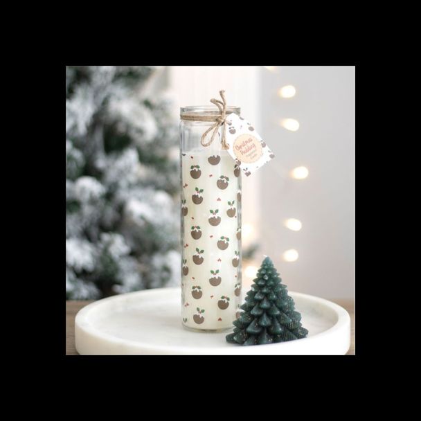 Christmas Pudding Scented Advent Tube Candle