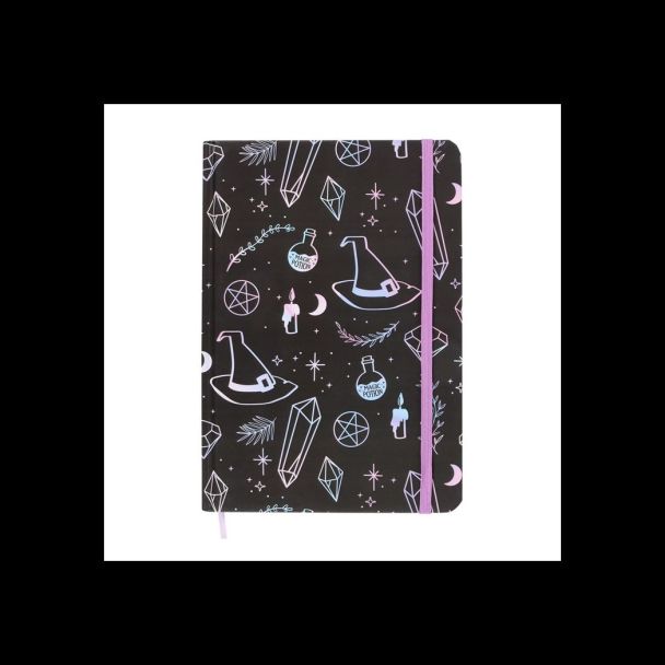 Crystal Witch Print A5 Notebook