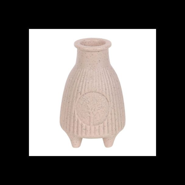 Greige Ribbed Palo Santo Burner