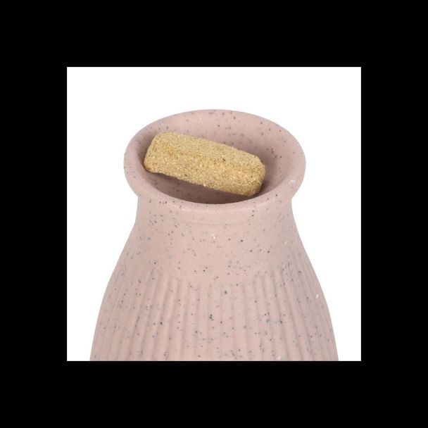 Greige Ribbed Palo Santo Brick Burner