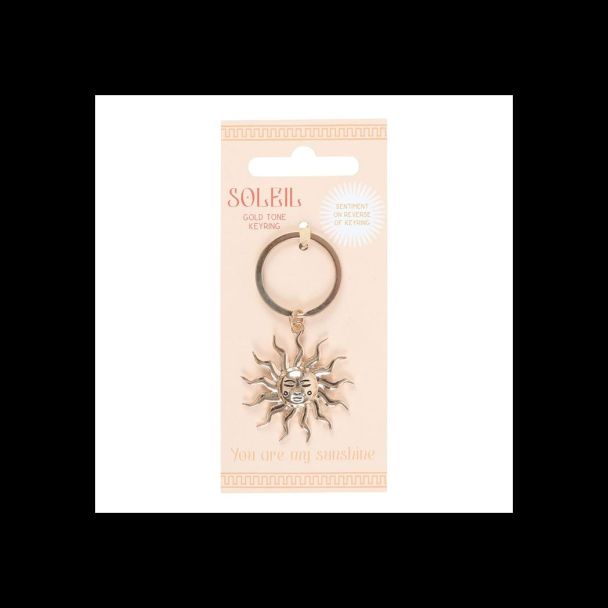 Gold Sun Keyring