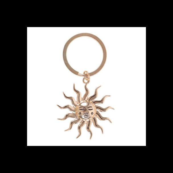 Gold Sun Keyring