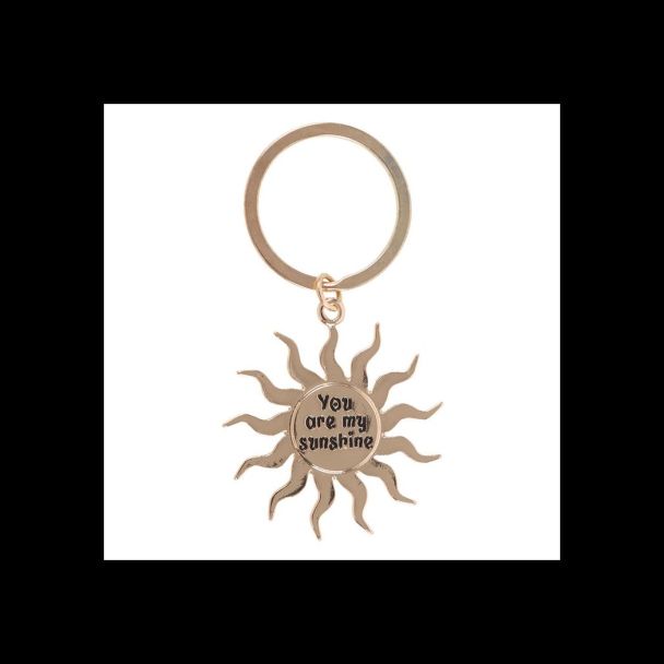 Gold Sun Keyring
