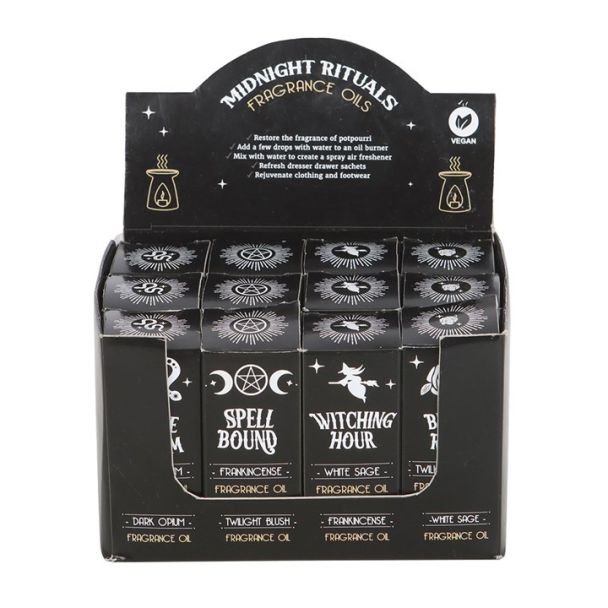 Set of 12 Midnight Rituals Fragrance Oils in Display