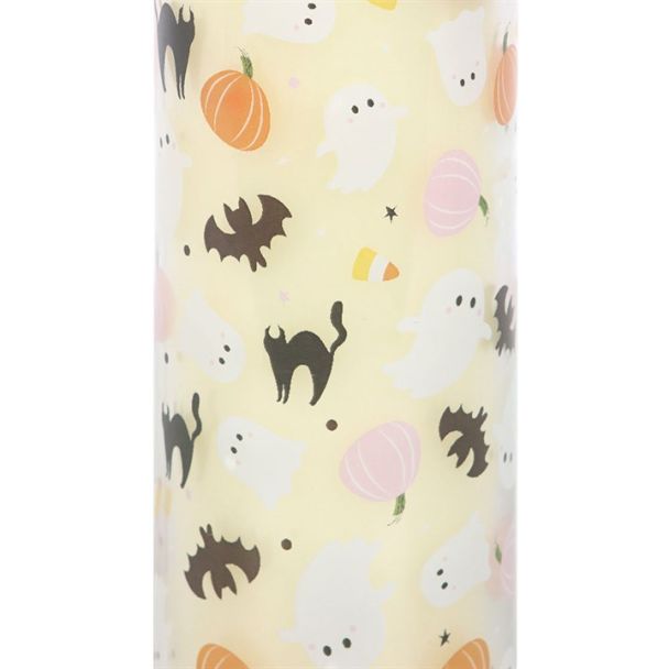 Sweet and Spooky Print Candy Corn Tube Candle