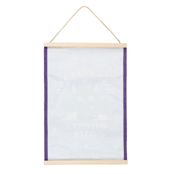 Bats, Cats and Witches Hats Fabric Wall Hanging
