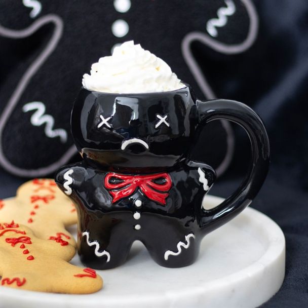Black Gingerdead Man Mug