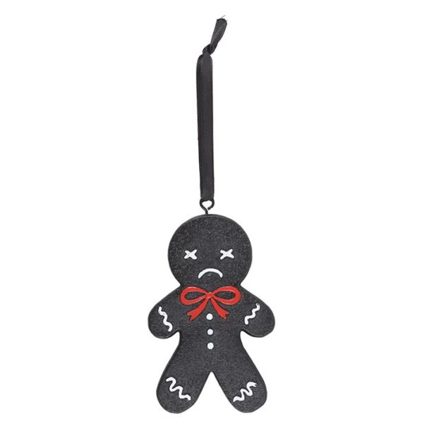 Black Gingerdead Man Hanging Ornament