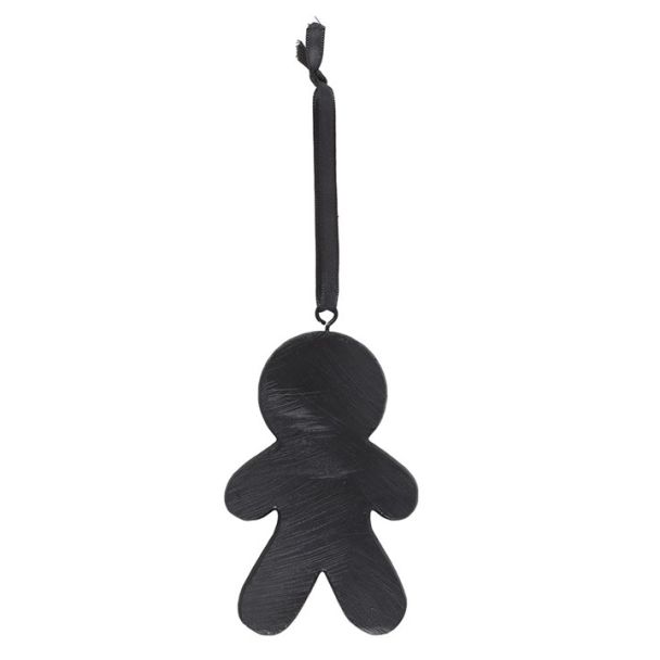 Black Gingerdead Man Hanging Ornament