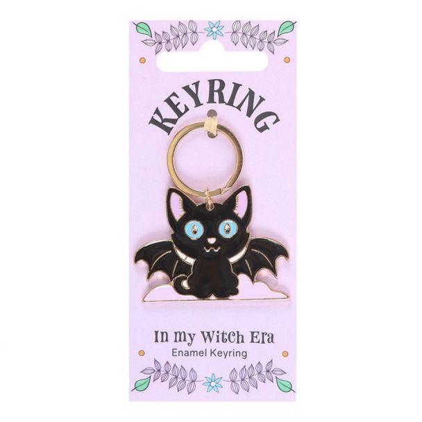 In My Witch Era Cat Enamel Keyring