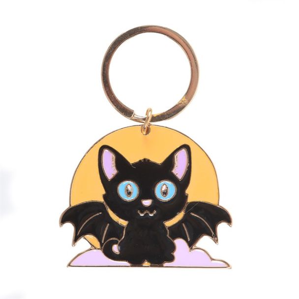 In My Witch Era Cat and Moon Enamel Keyring