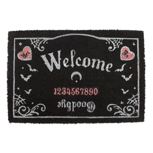 Pink and Black Talking Board Doormat