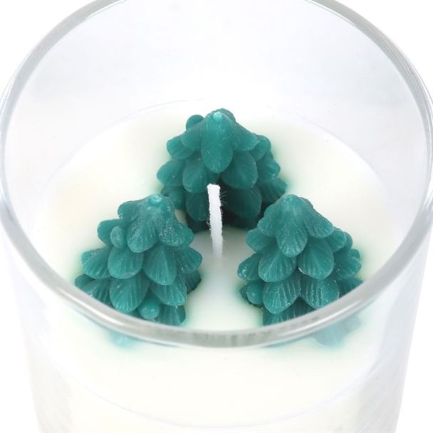 Winter Wonderland Candle with Tree Scene