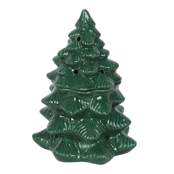 Green Fir Tree Oil Burner and Wax Warmer