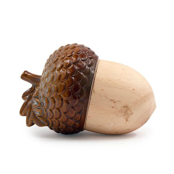 14cm Wooden Acorn Ornament