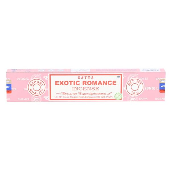 12 Packs of Satya Exotic Romance Incense Sticks