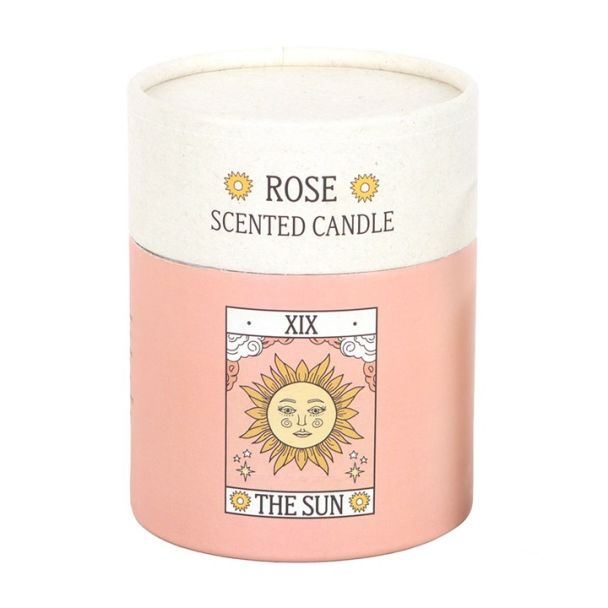 The Sun Vintage Tarot Rose Candle