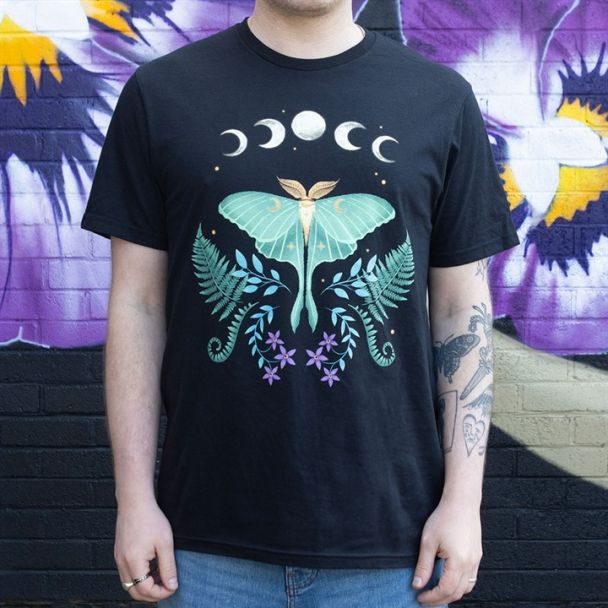 Luna Moth Unisex T-shirt Size M