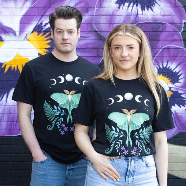 Luna Moth Unisex T-shirt Size S
