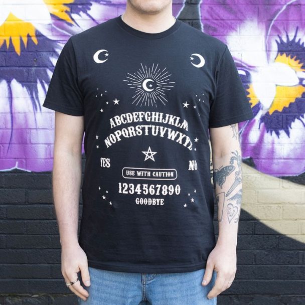 Black Talking Board Unisex T-shirt Size L