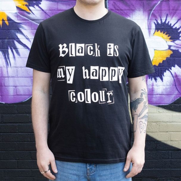 Black is My Happy Colour Unisex T-shirt Size XL