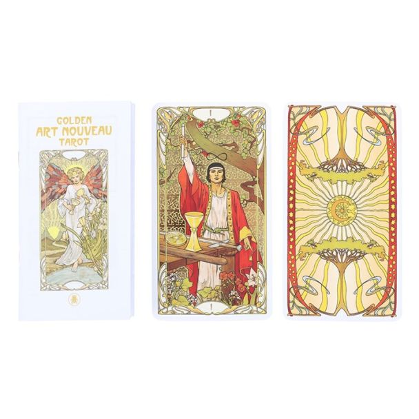 Golden Art Nouveau Tarot Cards