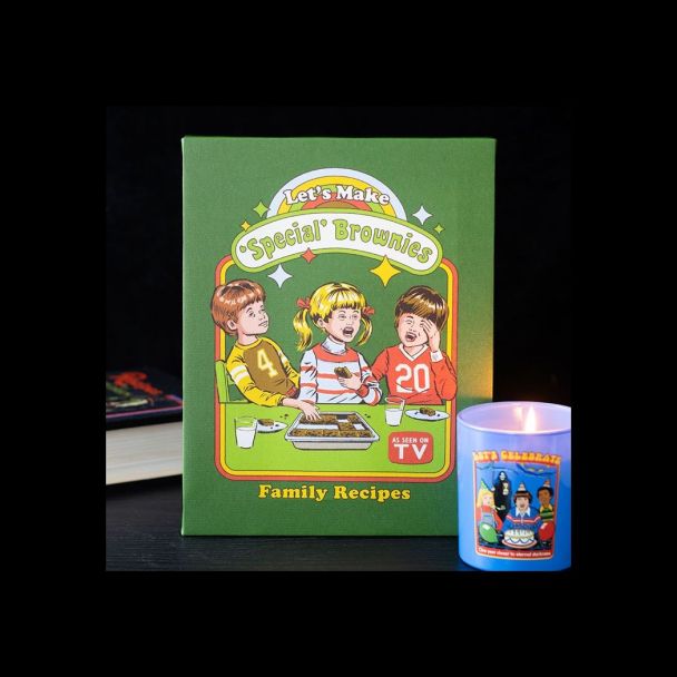 19x25cm Let's Make Brownies Canvas Plaque by Steven Rhodes