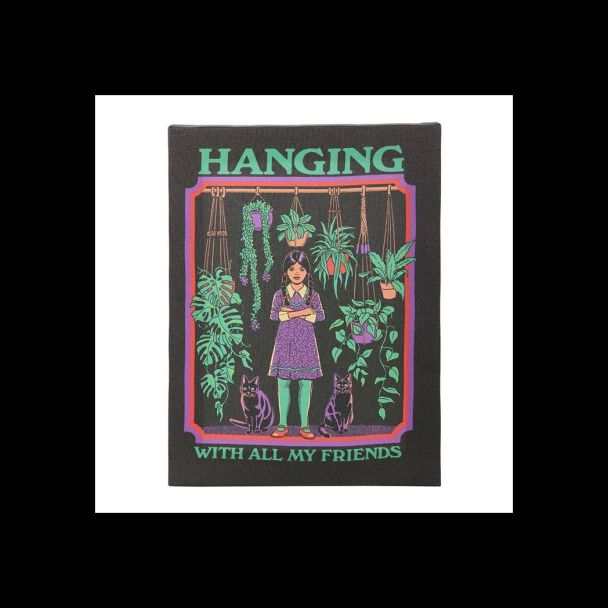 19x25cm Hanging With All My Friends Canvas Plaque by Steven Rhodes