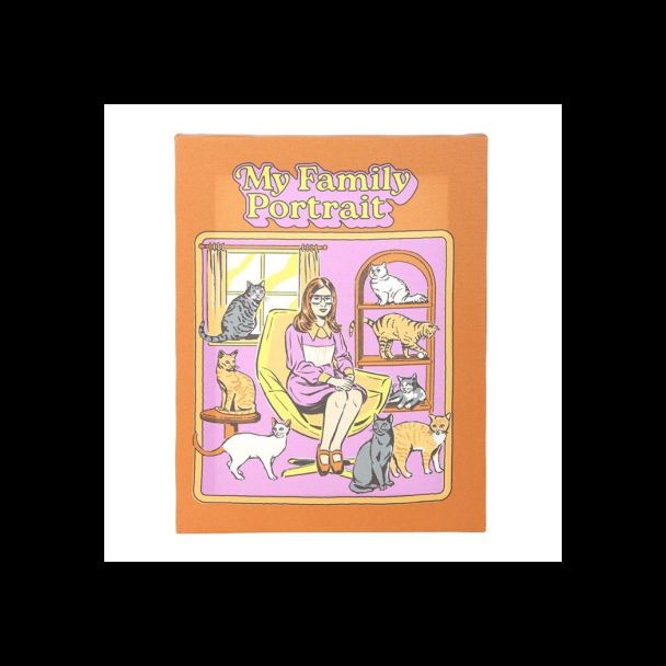 19x25cm My Family Portrait Canvas Plaque by Steven Rhodes