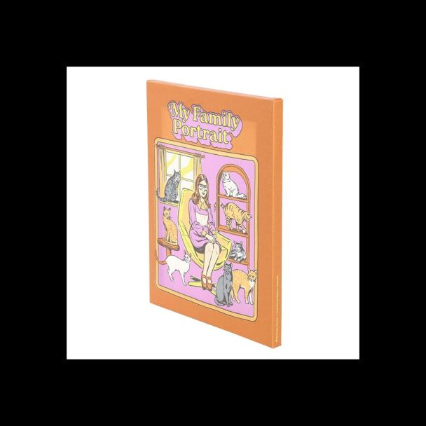 19x25cm My Family Portrait Canvas Plaque by Steven Rhodes