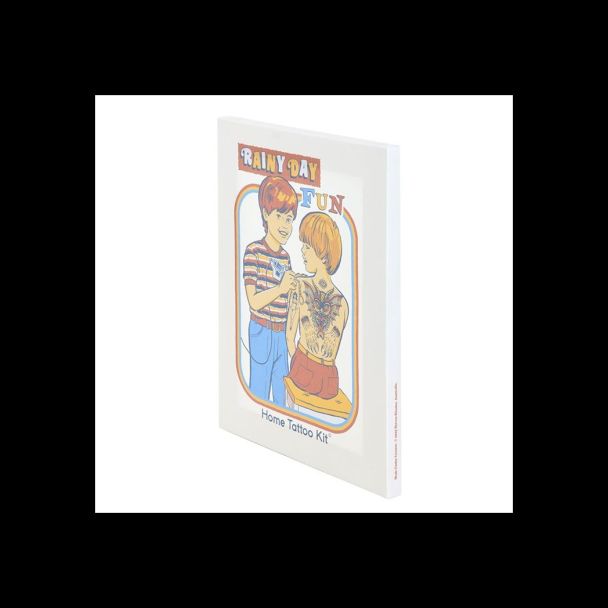 19x25cm Rainy Day Fun Canvas Plaque by Steven Rhodes