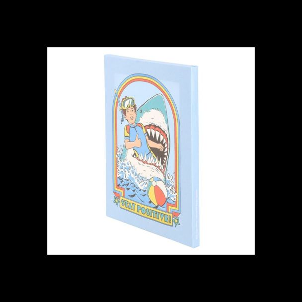 19x25cm Stay Positive Canvas Plaque by Steven Rhodes
