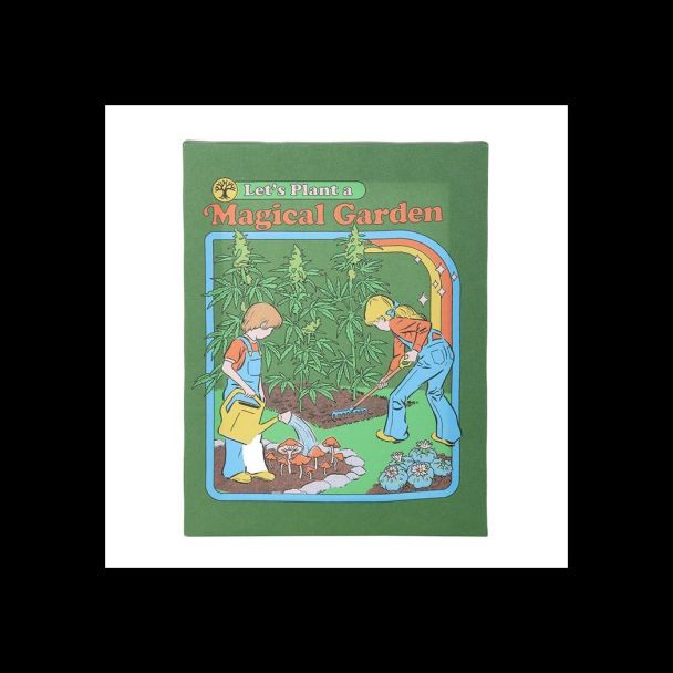 19x25cm Magical Garden Canvas Plaque by Steven Rhodes